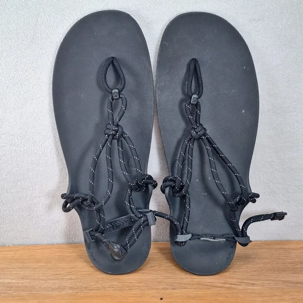 XERO Shoes Genesis Barefoot Rope Sandals Men's 14 Black Minimalist Flexible